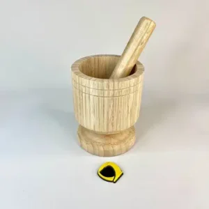 هاون پایه دار بامبو ابعاد 16×13 سانیتمتر