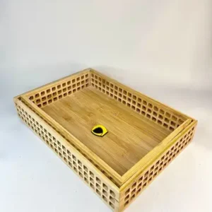 سینی بامبو مستطیل لبه بلند 2 سایز