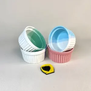رمکین دورنگ 4 عددی 4/5×9 سانتیمتر دنی هوم